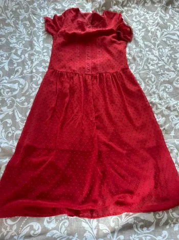 Robe longue rouge one step taille 36