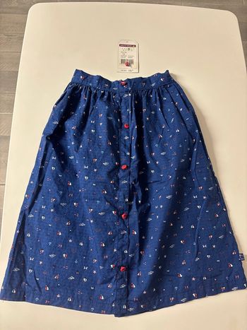 Jupe longue bleue