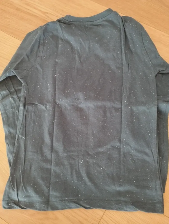 Tee shirt bleu manches longues in extenso 8 ans - photo numéro 2