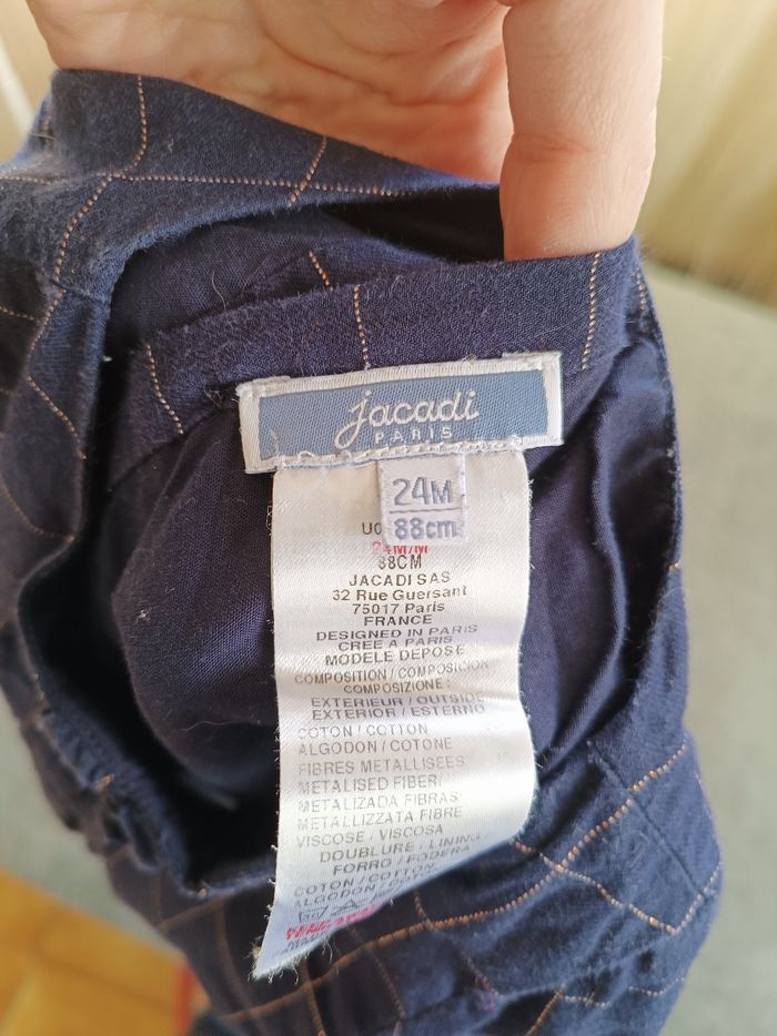 Robe à carreaux Jacadi 2ans - photo numéro 2