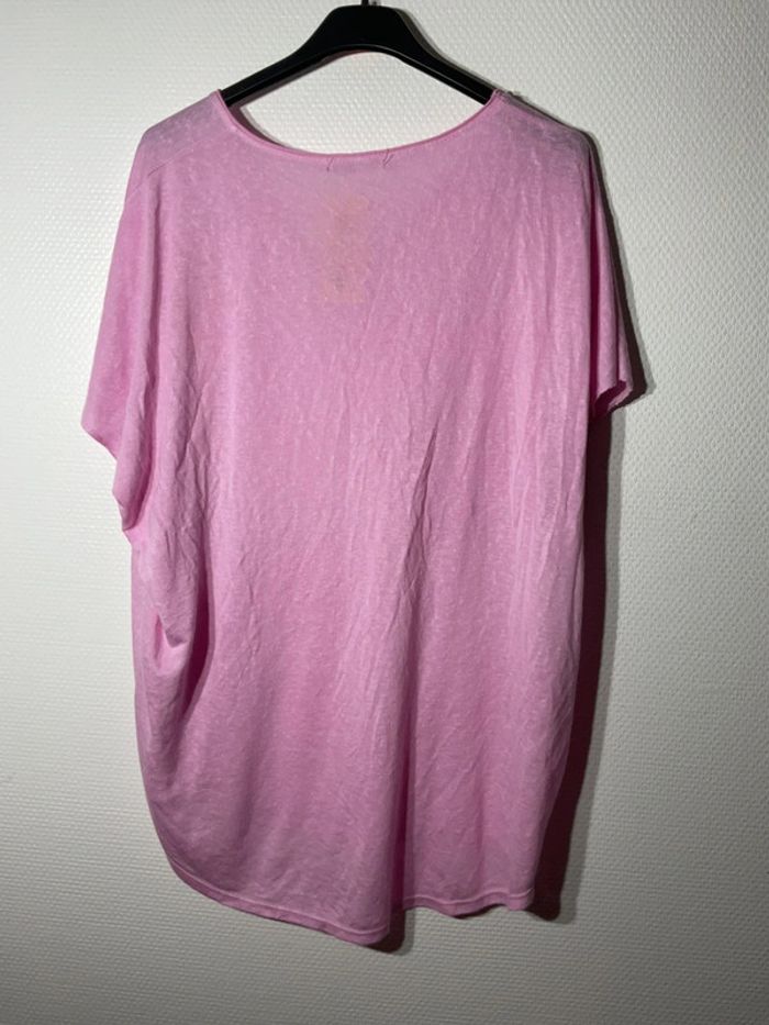 T-shirt « palmier » femme taille unique (38-44)- new sunshine - neuf avec étiquette - photo numéro 3