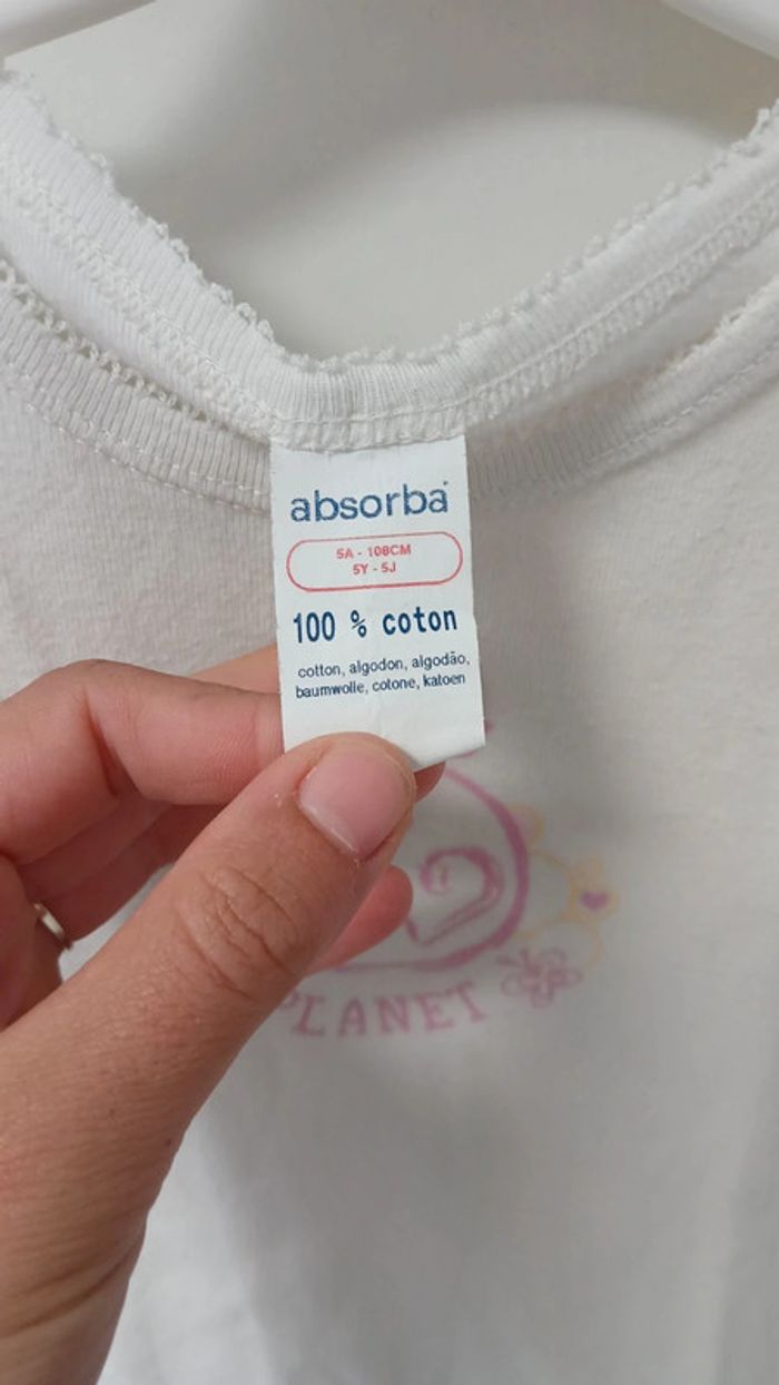 Maillot corps Absorba 5ans - photo numéro 2
