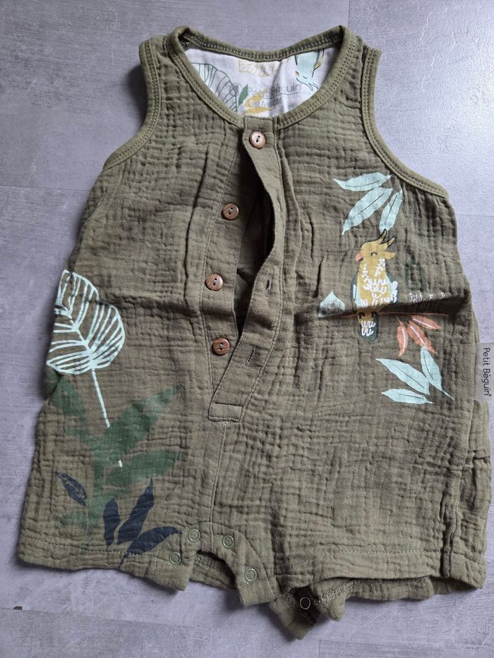 Lot de 3 grenouillères petit beguin 6mois - photo numéro 4