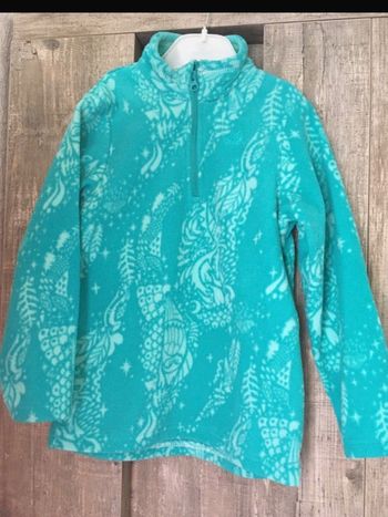Polaire decathlon fille bleu vert 5 ans