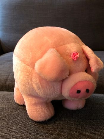 Peluche cochon rose