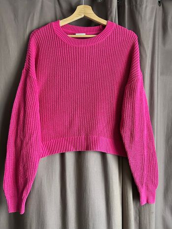 Pull hiver rose fuchsia