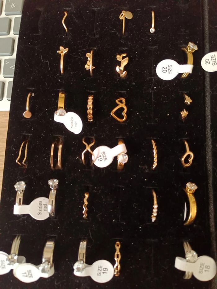 Lot de 58 bagues revendeurs - photo numéro 3