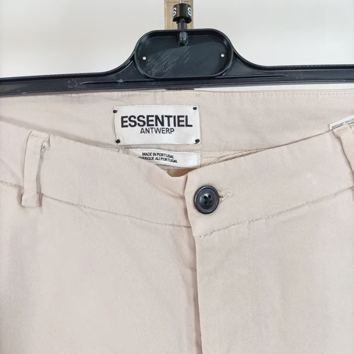 Pantalon beige Essentiel Antwerp - Taille 34 - Coupe droite élégante A589 - photo numéro 3