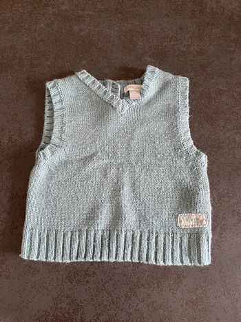 Pull sans manches Obaïbi garçon 6 mois