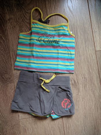 Ensemble short jupe et t-shirt fines bretelles Orchestra - 2 ans