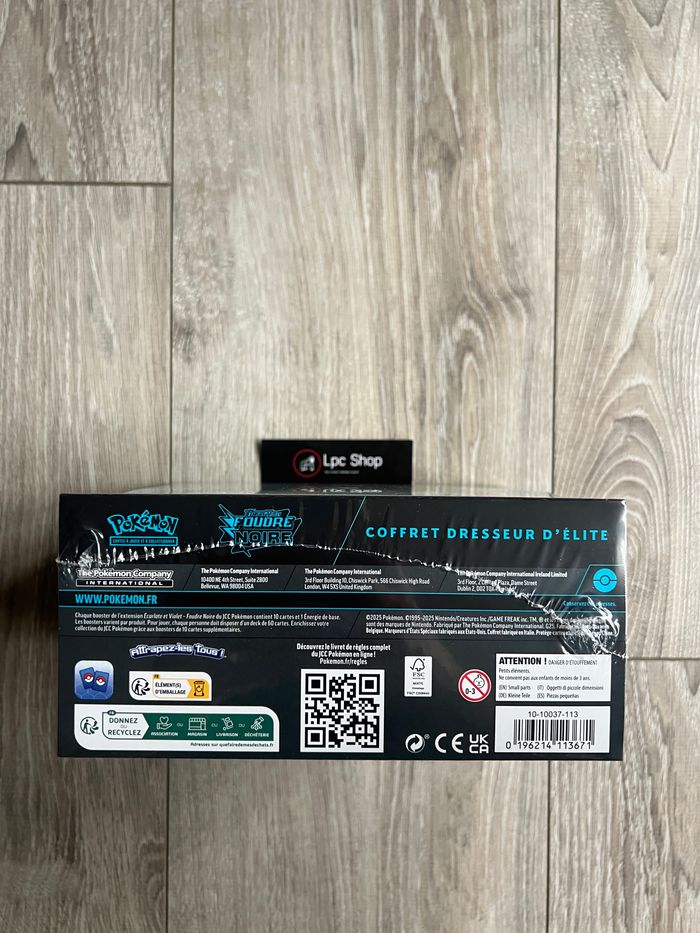 POKÉMON - COFFRET DRESSEUR D'ELITE FOUDRE NOIR - ETB EV10.5 - FR - NEUF & SCELLÉ - photo numéro 4