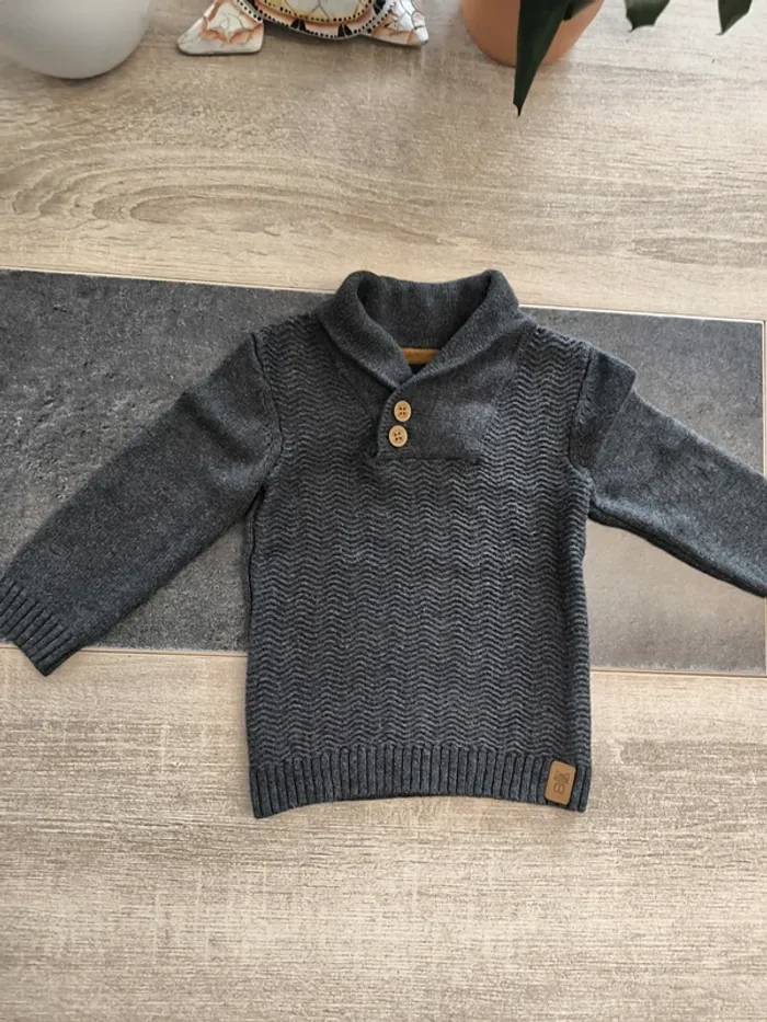Pull épais col montant garçon 18 mois obaibi - photo numéro 2