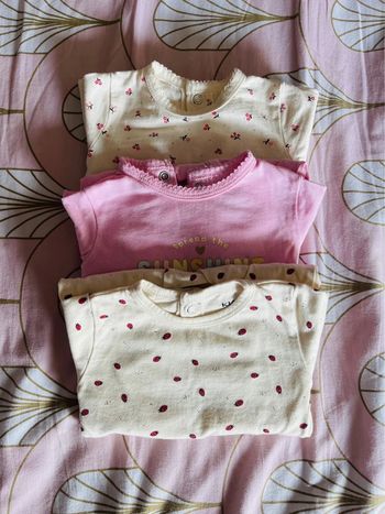 Lot de 3 Pyjamas avec pieds KIABI – 3 mois – Excellent état