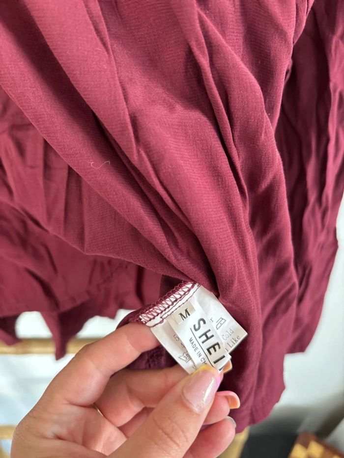 Blouse bordeaux - photo numéro 4