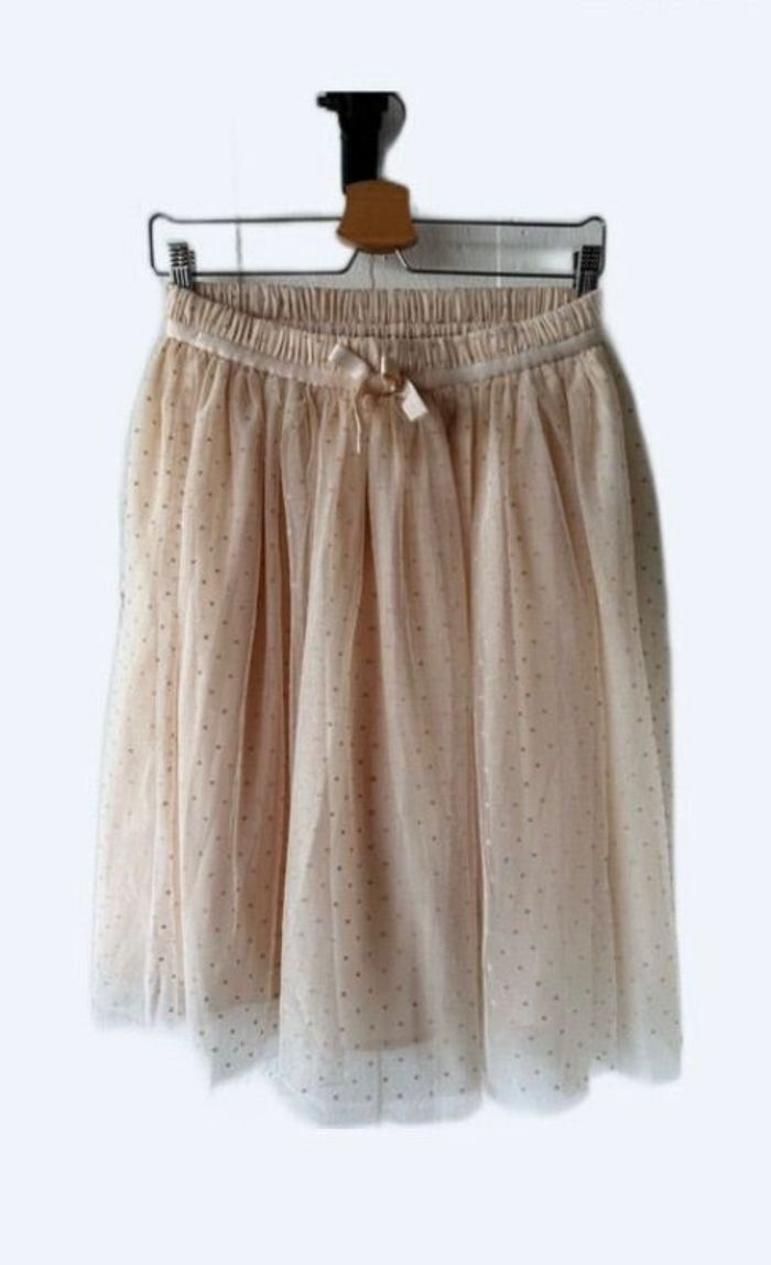 Jupe tulle plumetis Mademoiselle R Doublée et deux épaisseurs de tulle/plumetis