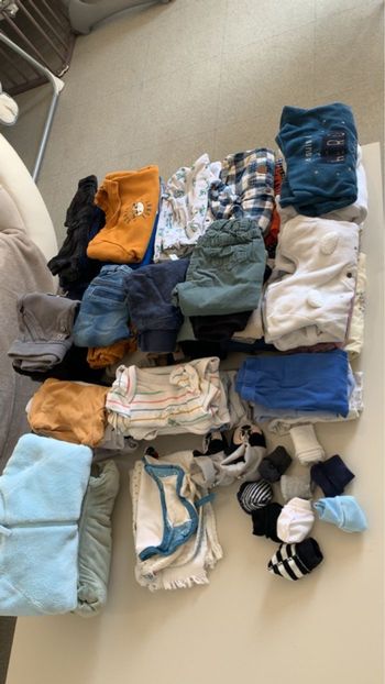 Lot habit bébé garçon 3 mois 