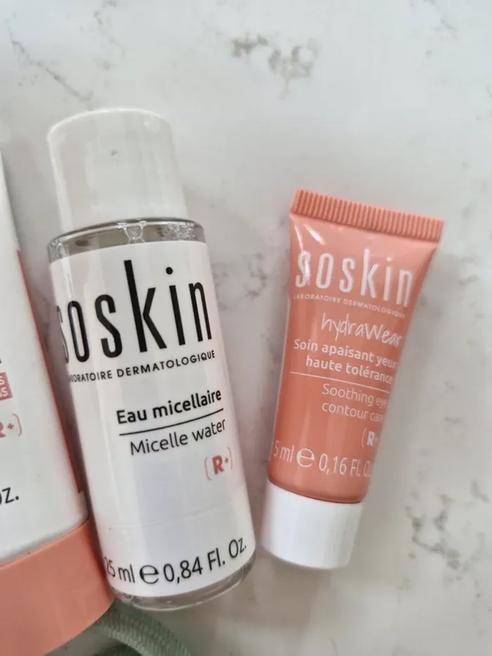 Lot 4 mini produits Soskin routine skincare format voyage - photo numéro 2
