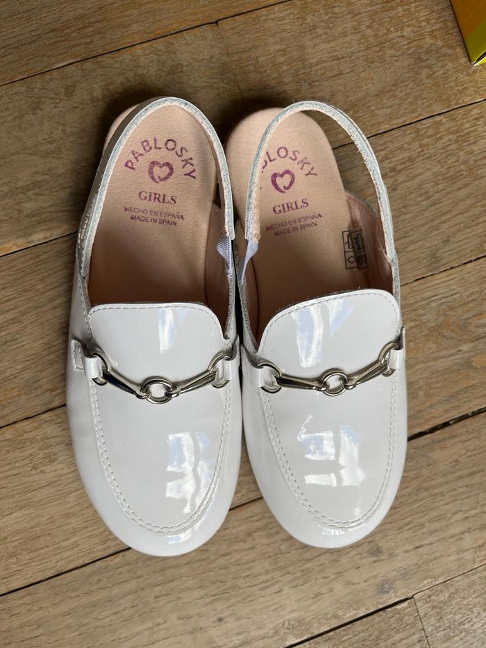 Chaussures vernies blanches Pablosky 31 - photo numéro 2