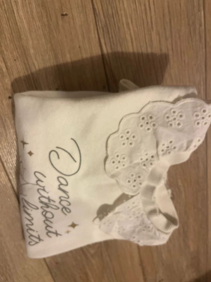 5/6 ans - pull sweat coton col broderie anglaise danse classique - photo numéro 5