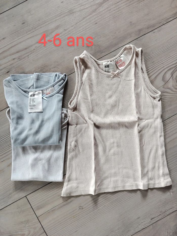 Lot maillots de corps HM