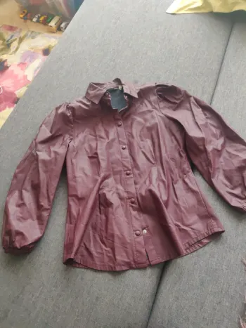 Chemise simili cuir
