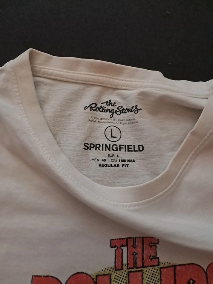 T-shirt Springfield The Rolling Stones Size L - photo numéro 3