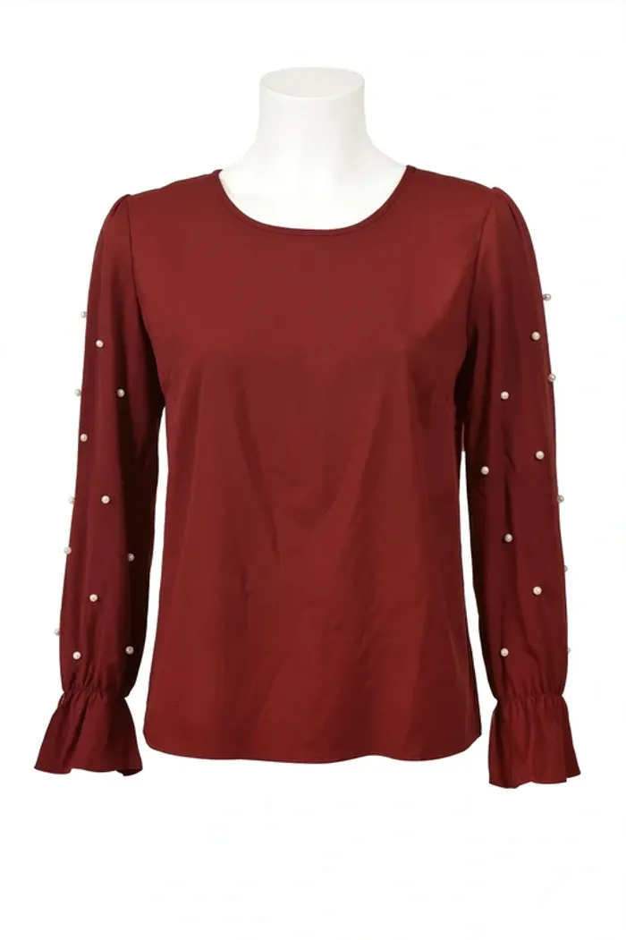 Blouse bordeaux Shein Curve Taille XL