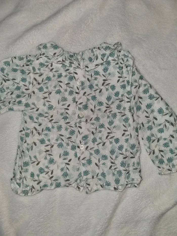 Blouse manches longues taille 9-12 mois - photo numéro 2