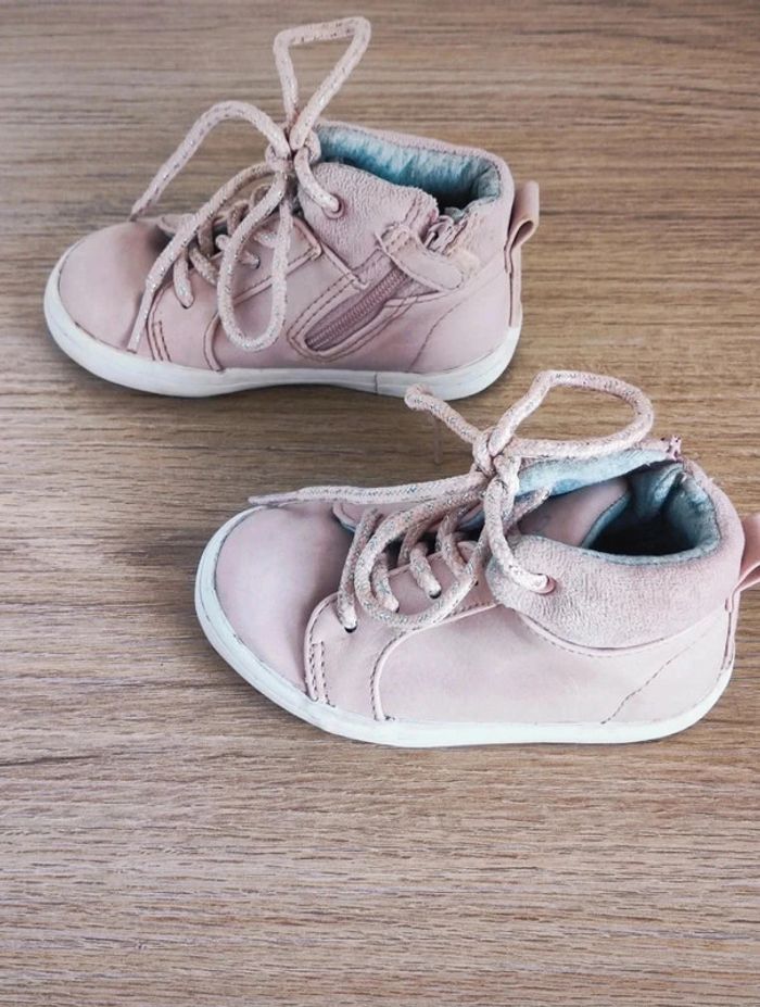 Basket rose pastel argent lacets / Obaïbi - 21 - photo numéro 4