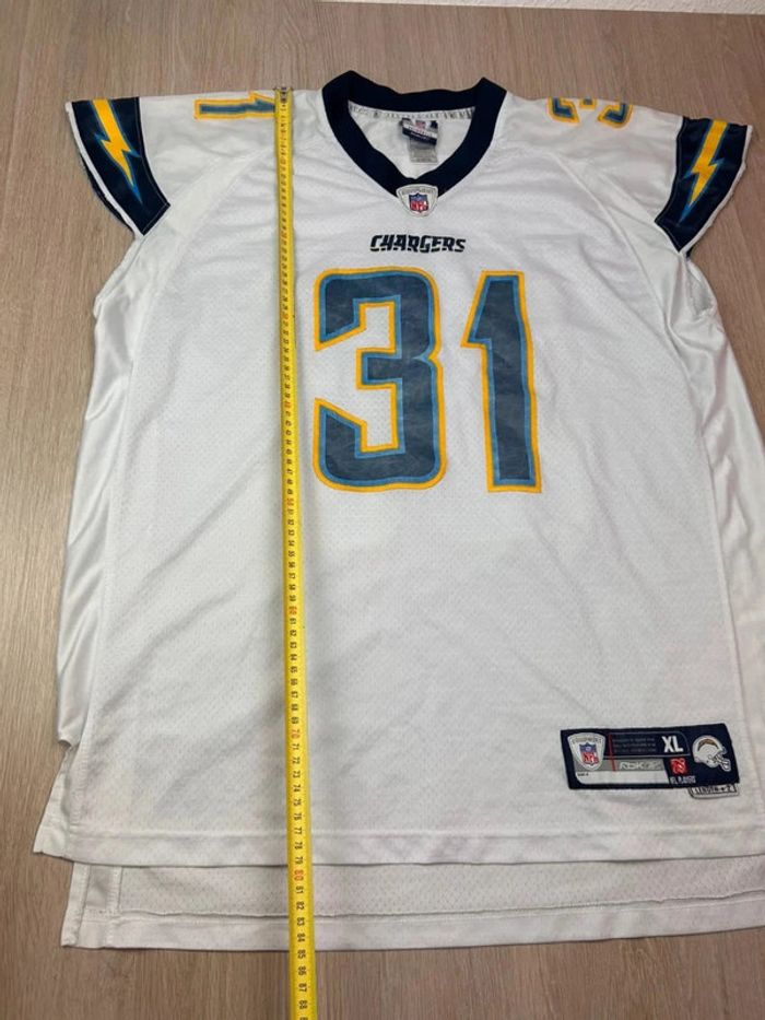 Maillot NFL Reebok San Diego Chargers Antonio Cromartie #31 Blanc Taille XL - photo numéro 7