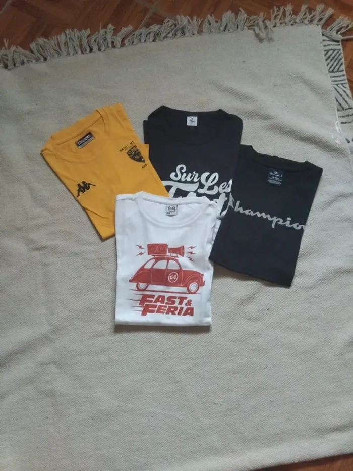 Lot 4 tee shirts t11 12 ans - photo numéro 3