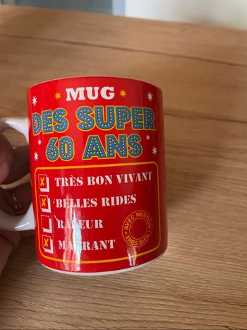 Tasse a café mug des super 60 ans
