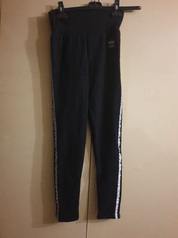 Pantalon noir et argenté Lee Cooper