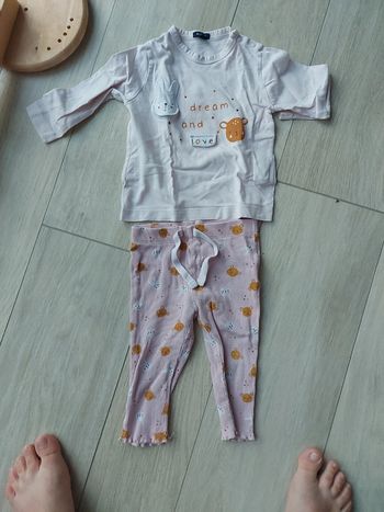 Pyjama 2 pièces kiabi 12 mois