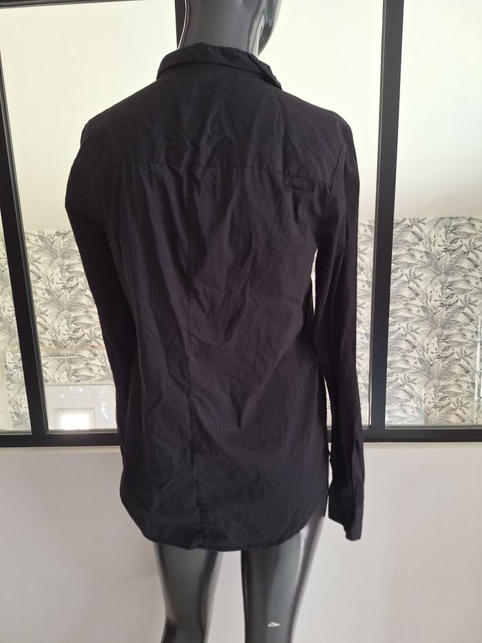 Chemise noire manches longues 32 femme - photo numéro 2