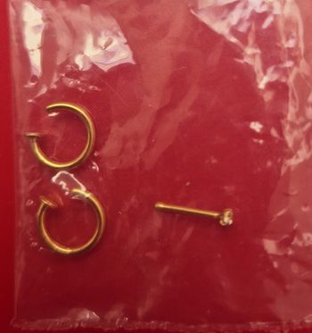 Piercings nostril doré plaqué or