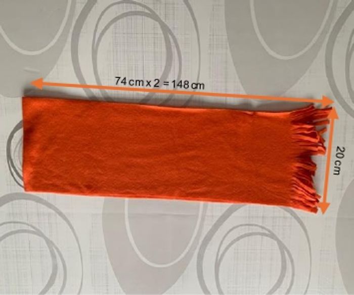 Echarpe orange - photo numéro 3