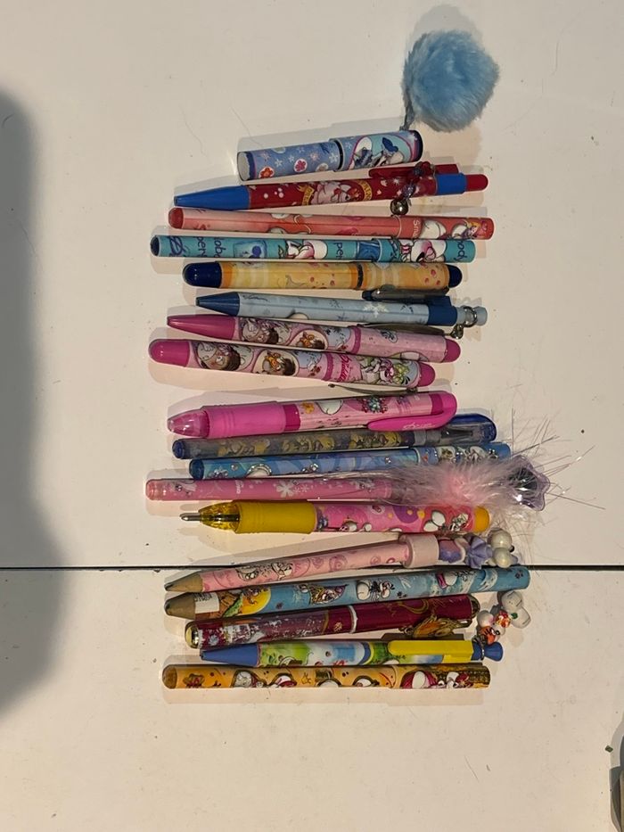 Lot de 18 stylos diddl pour collection - photo numéro 3