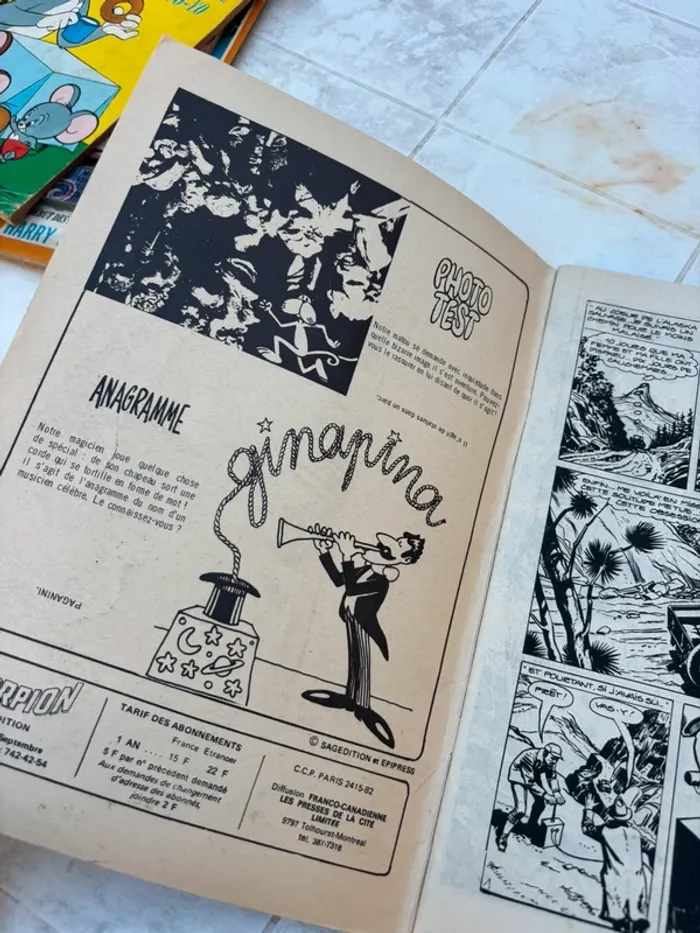 Bande dessinée vintage Scorpion #3 – Juillet 1977 – John Cible, Le Ténébreux, Morlock - photo numéro 2