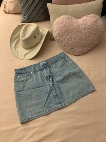 Jupe en jeans délavé taille 38