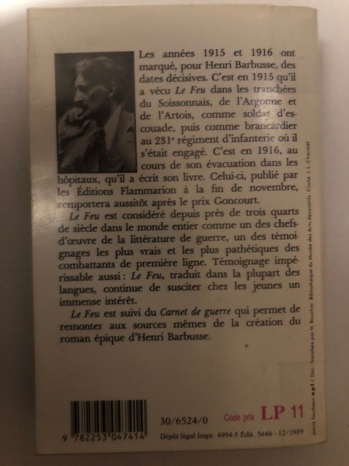 Livre Le feu Henri Barbusse - photo numéro 2
