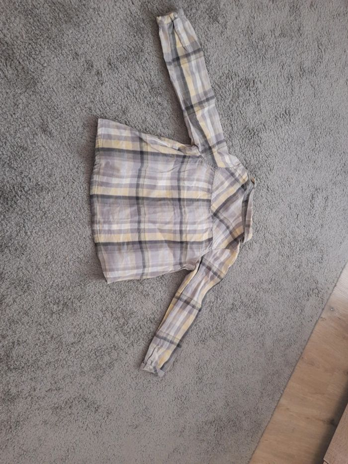 Chemise à carreaux fleurie - photo numéro 4