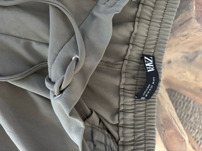 Pantalon chino vert kaki Zara femme M - photo numéro 3