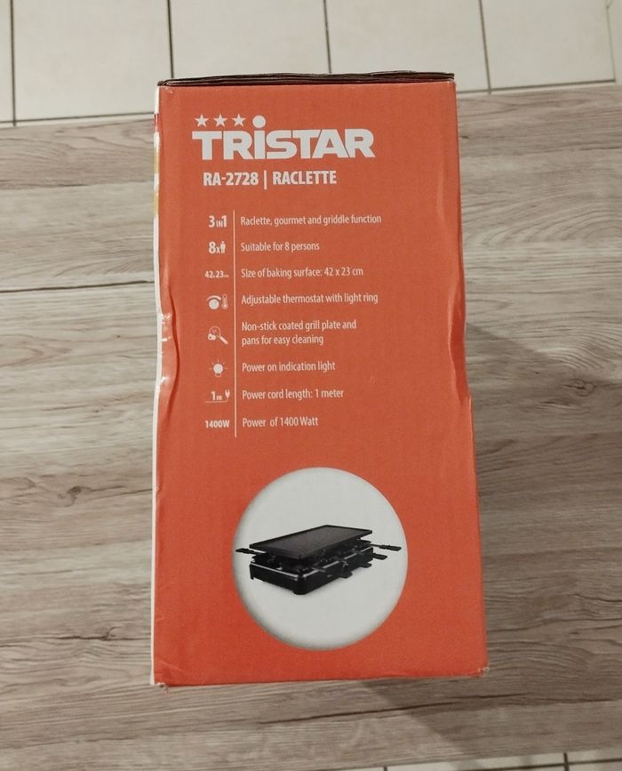 Appareil à raclette et gril TRISTAR RA-2728 8 personnes - photo numéro 5