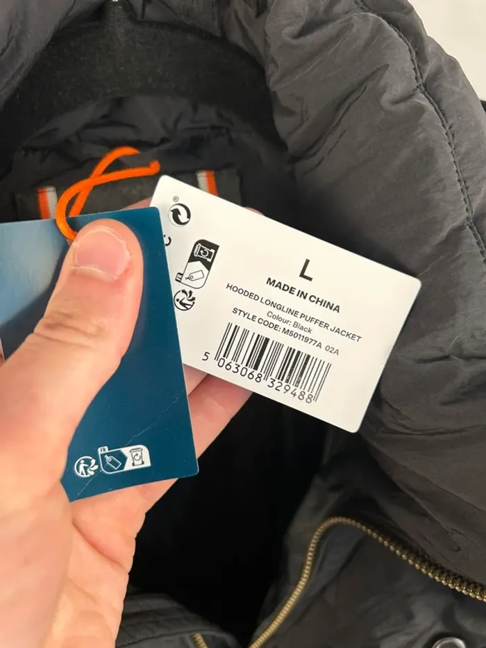 Doudoune longue Noir Superdry Premium L neuve - photo numéro 6
