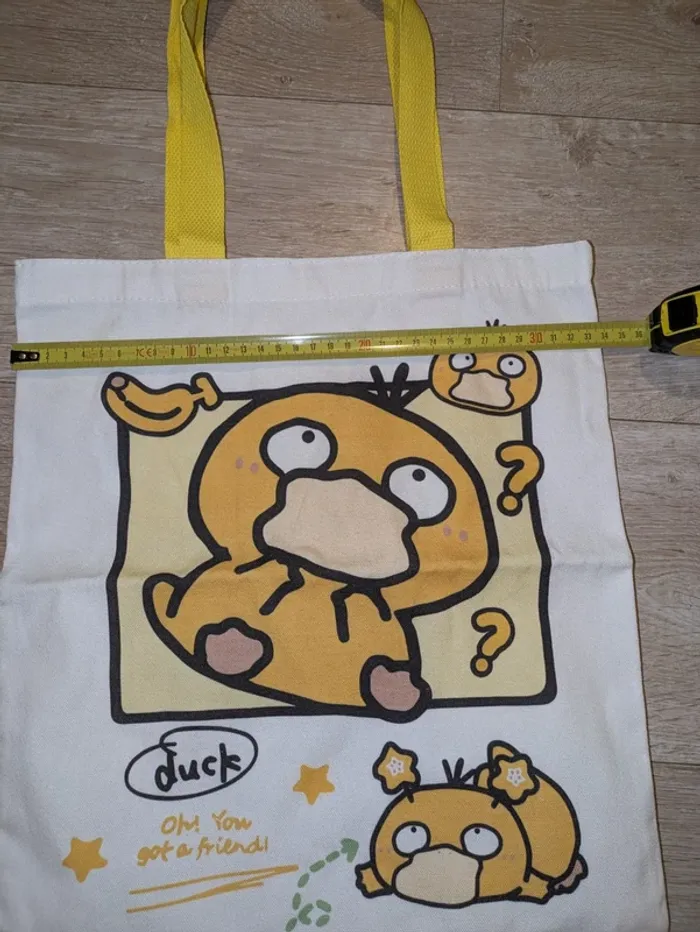 Tote bag Psykokwak – Style kawaii, pratique - photo numéro 2