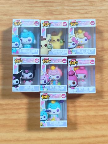 Lot de 7 Bitty Pop! Hello Kitty and Friends - Collection Kawaii