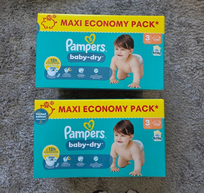 Couche pampers pamper baby dry méga pack maci économie économy pas chere harmonie pant
