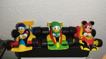 Figurine Mickey Formula 1 Topospeedy Topolino Gadget Picsou Donald figure car