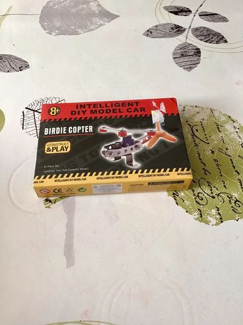 Jeu de construction en métal style meccano Birdie Copter 41 pièces